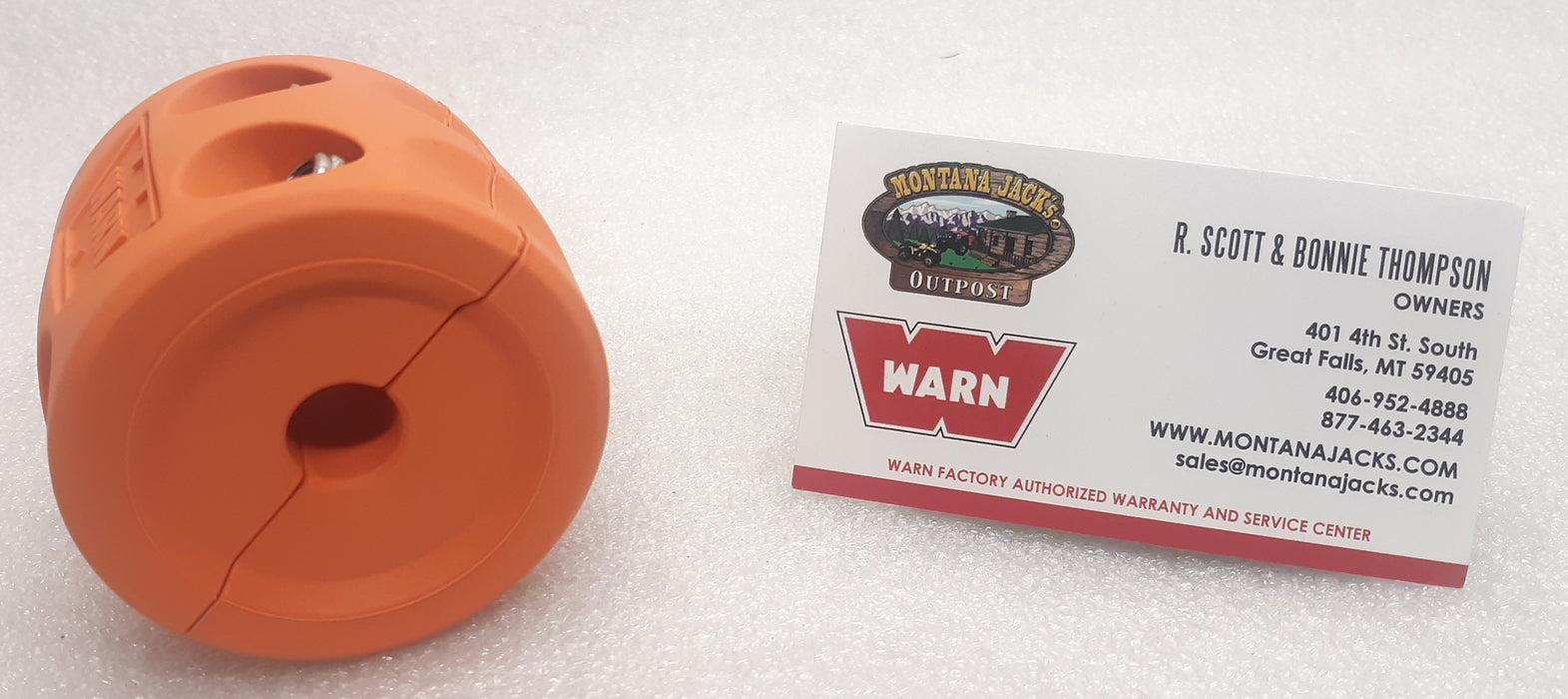 WARN 108790 Winch Hook Bump Stop, ORANGE