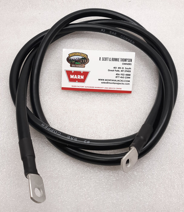 WARN 15901 Winch Ground Cable, Black 72", 2 Gauge