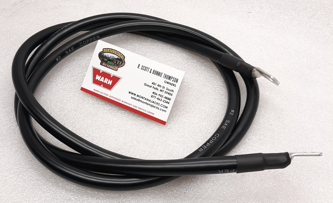 WARN 15901 Winch Ground Cable, Black 72", 2 Gauge