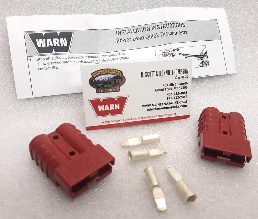 Warn 22681 Quick Connector Set, 50 amp for WARN ATV Winches 3500 lb and under