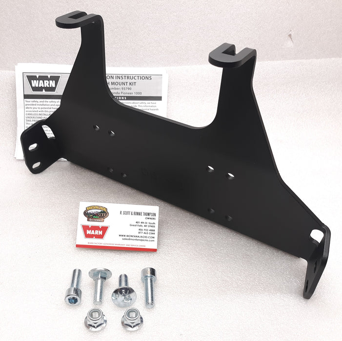 Warn 93790 WARN Winch Mount Kit for 2016-22 Honda Pioneer 1000