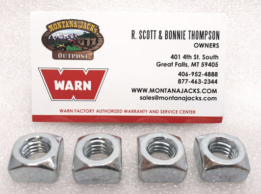 WARN 98278  Square Nut for M8274 Truck Winch- 4 Pack - 7/16-14