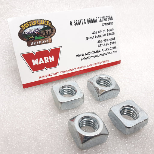 WARN 98278  Square Nut for M8274 Truck Winch- 4 Pack - 7/16-14