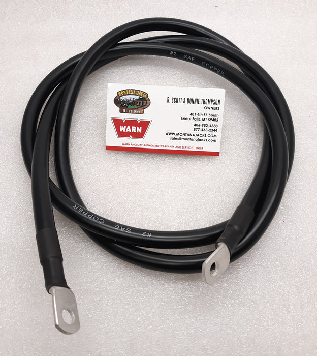 WARN Electric Cable, 72" 2 Gauge Black