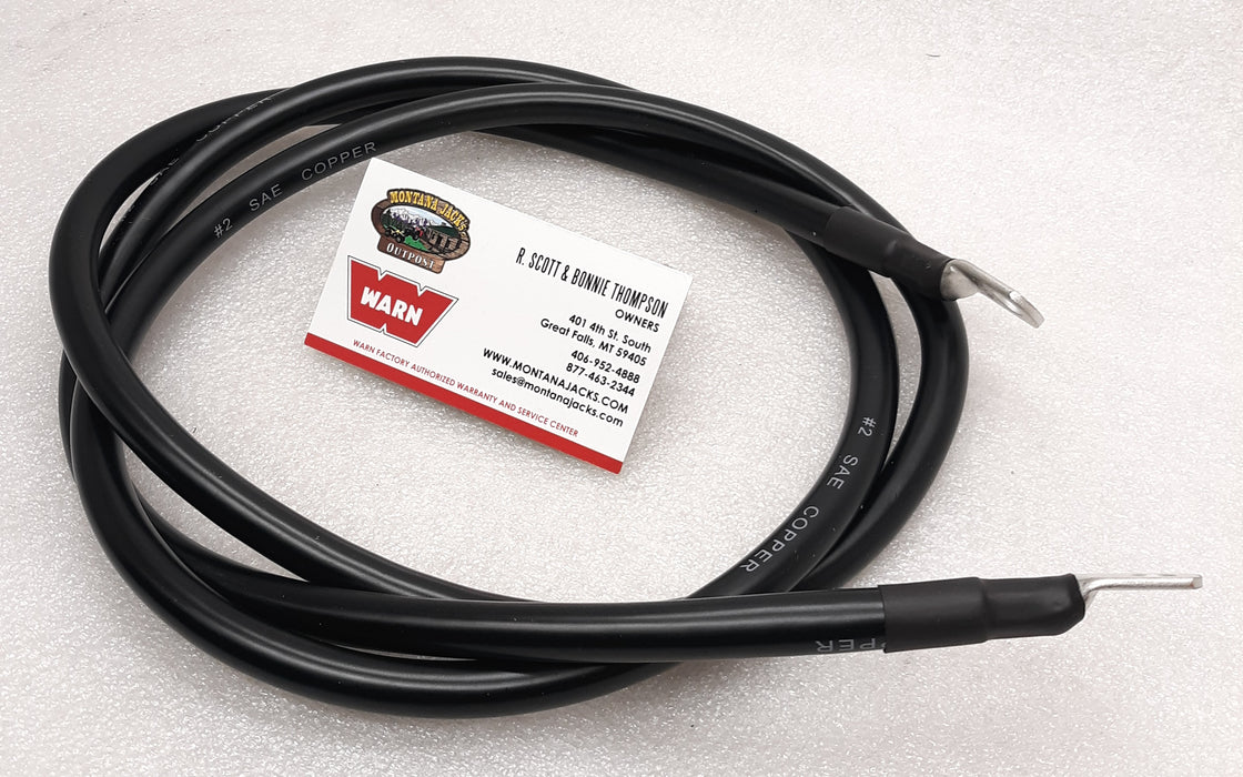 WARN Electric Cable, 72" 2 Gauge Black