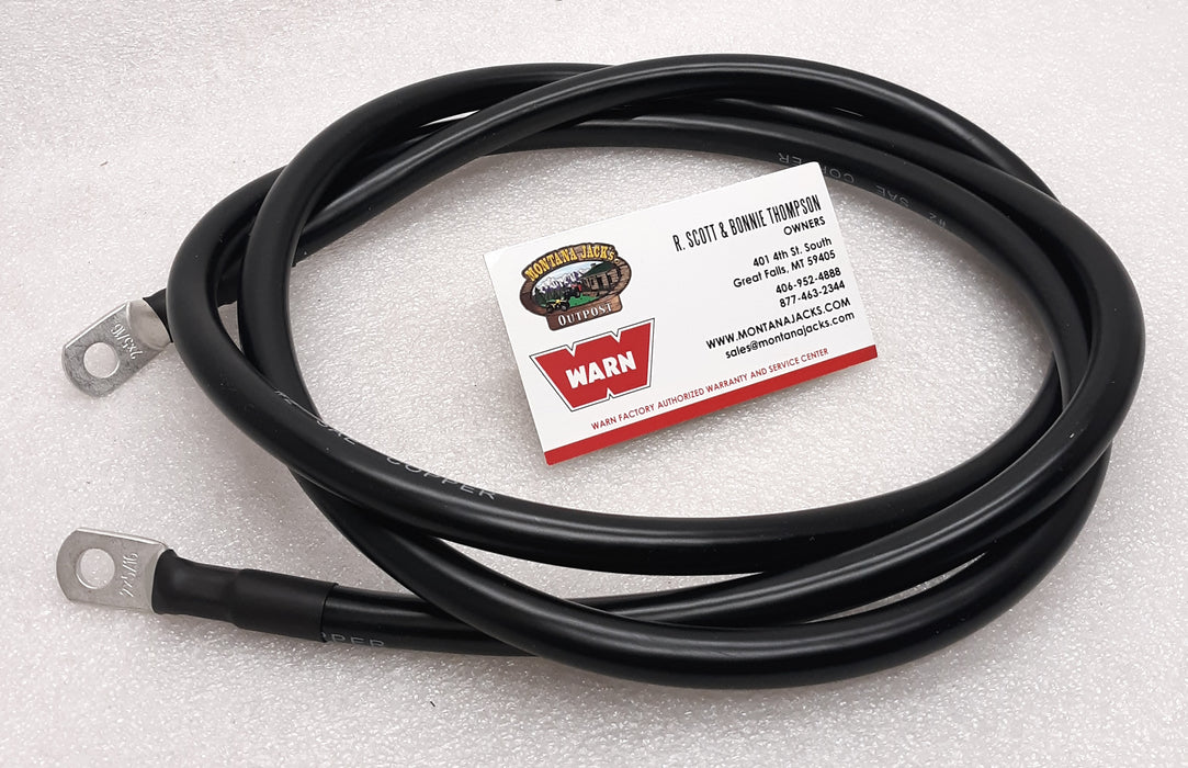 WARN Electric Cable, 72" 2 Gauge Black