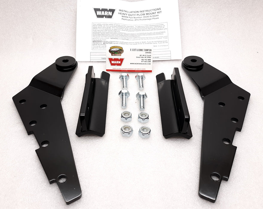 WARN 85244 ProVantage ATV Heavy Duty Offset Mount Plow Mounting Upgrade Kit